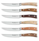 Sada 6 nožov na steaky v koženom puzdre Wüsthof Ikon 1060560601