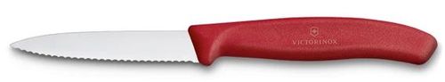 Nôž na zeleninu vlnkovaný 8 cm červený Victorinox 6.7631